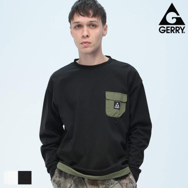 GERRY (ジェリー) ナイロン胸ポケット 長袖 Tシャツ GE26SP02