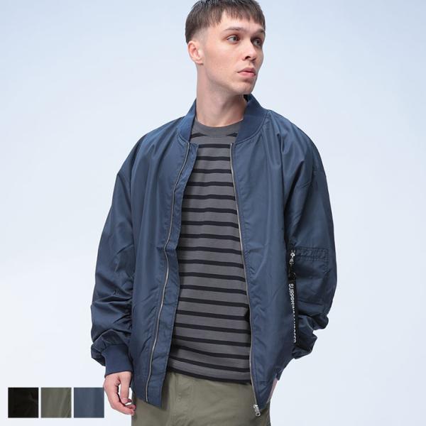 ジャケット・アウター MA1 モディファイド MA-1 撥水 フルジップ MODIFIED ミリタリー ジャケット