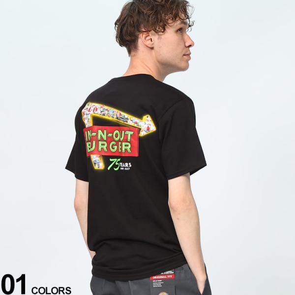インアウトバーガー Tシャツ 75TH アニバーサリー 半袖 2024 90s In-N 