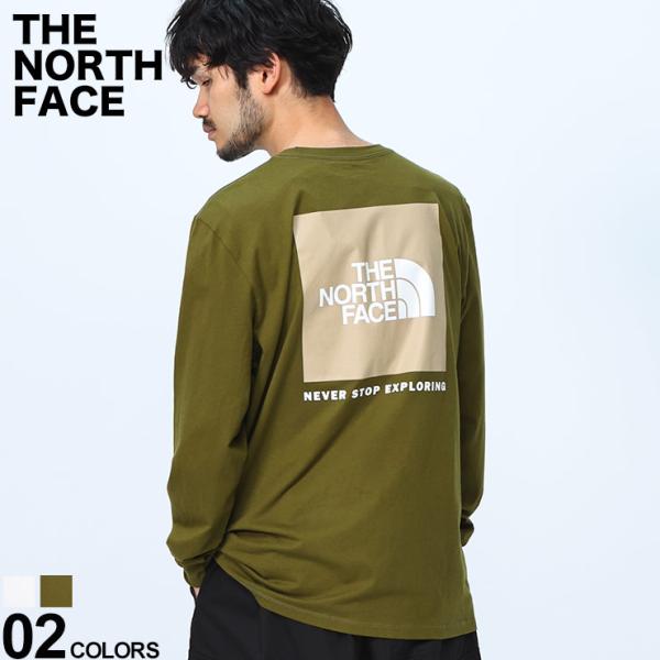 THE NORTH FACE ザ ノースフェイス (ザ ノースフェイス) BOXバックプリント クルーネック 長袖 Ｔシャツ Men's L/S Box NSE Tee NF0A811N
