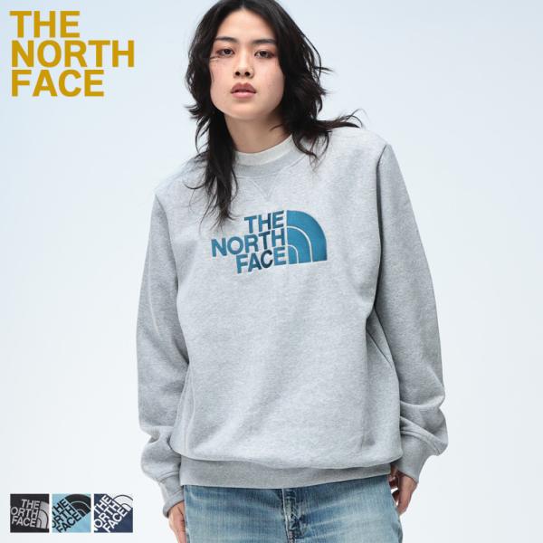 THE NORTH FACE (ザ ノースフェイス) 裏起毛 ロゴ刺繍 クルーネック トレーナー DREW PEAK CREW NF0A89EK