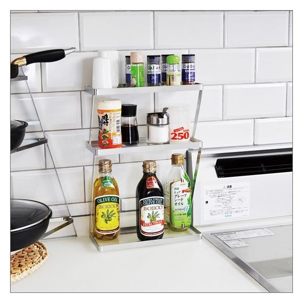 スパイスラック ステンレス 調味料入れ 調味料ラック 3段 おしゃれ収納 ステンレス製 足立製作所 日本製 完成品 Buyee Buyee 日本の通販商品 オークションの代理入札 代理購入