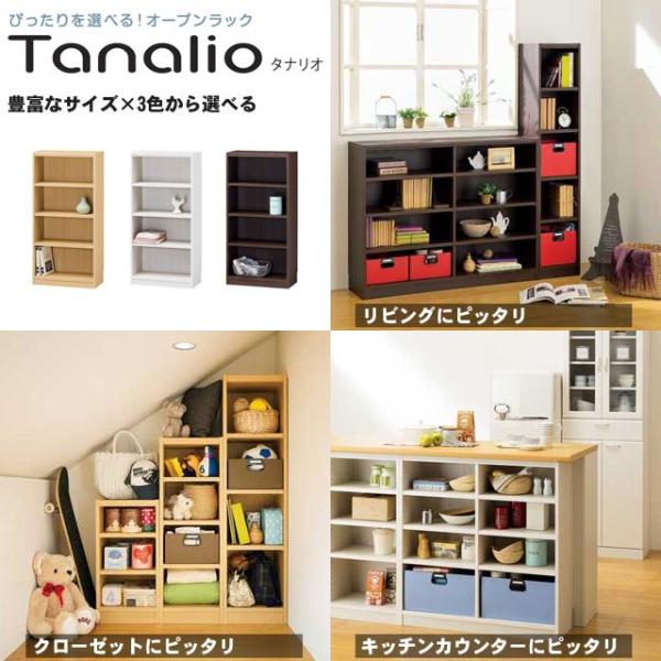 本棚 格安店 オープンラック 書棚 おしゃれ タナリオ シンプルデザイン 書籍 収納 ブラウン ファイル ホワイト ナチュラル Tnl 1231