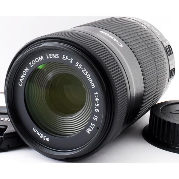 EF-S キヤノン 望遠レンズ CANON EF-S55-250mm F4-5.6 IS STM 未使用品