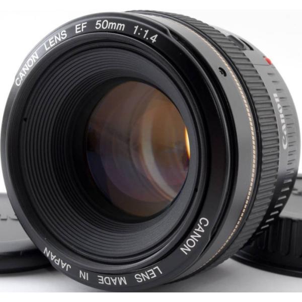 【中古】Canon EF 50mm F1.4 レンズと付属品 i-camera-shop_canon-ef50-f14-usm