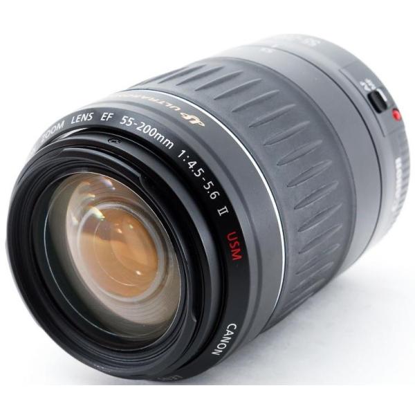 キヤノン 交換レンズ CANON EF 55-200mm F4.5-5.6 II USM 中古