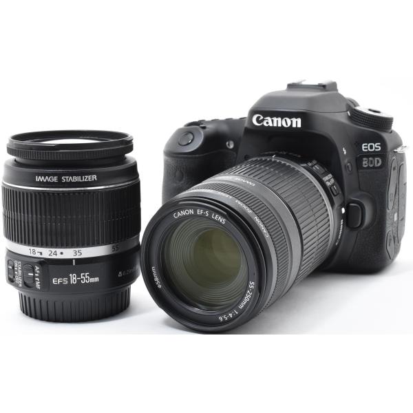 EOS 80D デジタル一眼 キヤノン CANON ダブルズーム 中古 Wi-Fi搭載