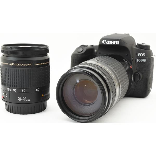 キヤノン デジタル一眼 CANON EOS 9000D ダブルズーム 中古 新品SDカード付き 届いてすぐに使える Wi-Fi搭載 動画撮影