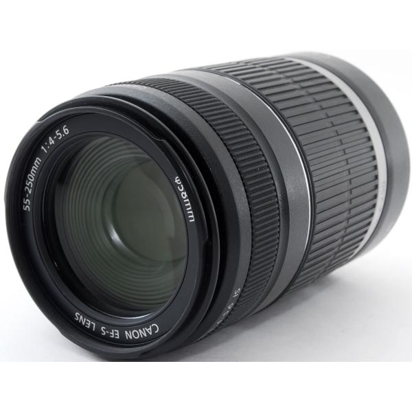 EF-S キヤノン 望遠レンズ CANON EF-S55-250mm F4-5.6 IS 中古 美品