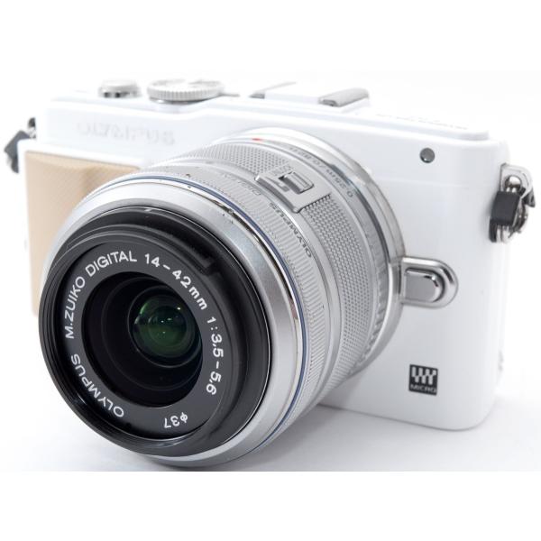 オリンパス ミラーレス OLYMPUS PEN E-PL5 レンズキット ホワイト 中古