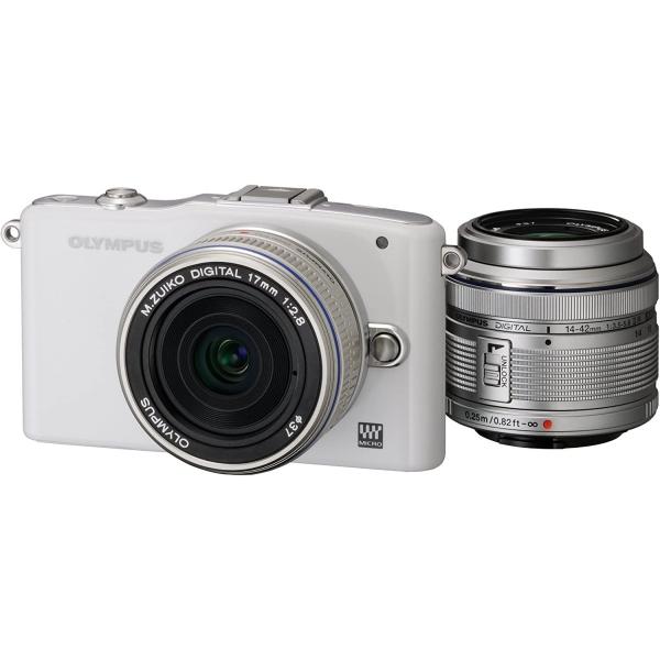 【美品】OLYMPUS pen mini e-pm1 白 ホワイト レンズ付き OLYMPUS PEN オリンパス ミラーレス mini E-PM1 ホワイト レンズ
