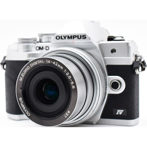 オリンパス ミラーレス OLYMPUS OM-D E-M10 MarkIV レンズキット シルバー 中古 新品SDカード付き Wi-Fi ＆ Bluetooth付き 届いてすぐに使える スマホに送れる