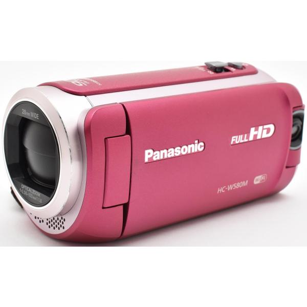中古美品 Panasonic HC-W580M フルHD ビデオカメラ ピンク Panasonic