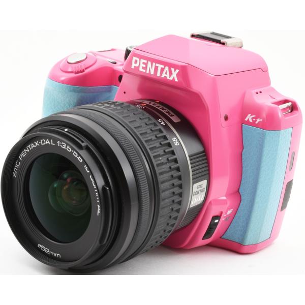 ペンタックス デジタル一眼 PENTAX K-r ピンク×アクア レンズ