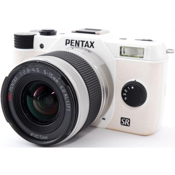 ペンタックスPENTAX Q ホワイト　動作品　中古良品 Qシリーズ ミラーレス ペンタックス PENTAX Q ホワイト レンズ