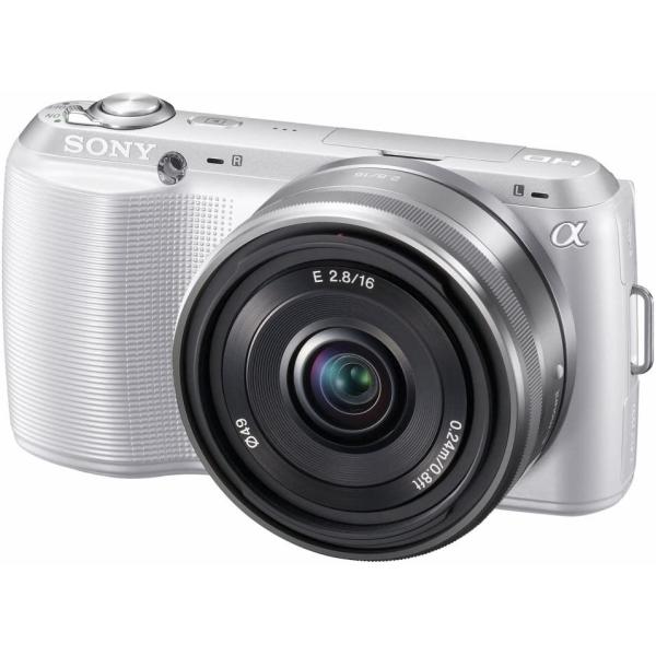 送料無料 美品 Sony NEX-C3D 白 ダブルレンズ ソニー α NEX-C3D ダブルレンズキット ホワイト [NEX-C3D W] | ミラー