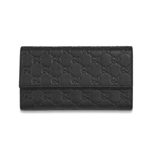 グッチgucci メンズ Bnj6g 1001 長財布 三つ折り グッチシマ ブラック 売買