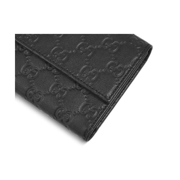 グッチgucci メンズ Bnj6g 1001 長財布 三つ折り グッチシマ ブラック 売買