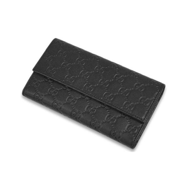 グッチgucci メンズ Bnj6g 1001 長財布 三つ折り グッチシマ ブラック 売買