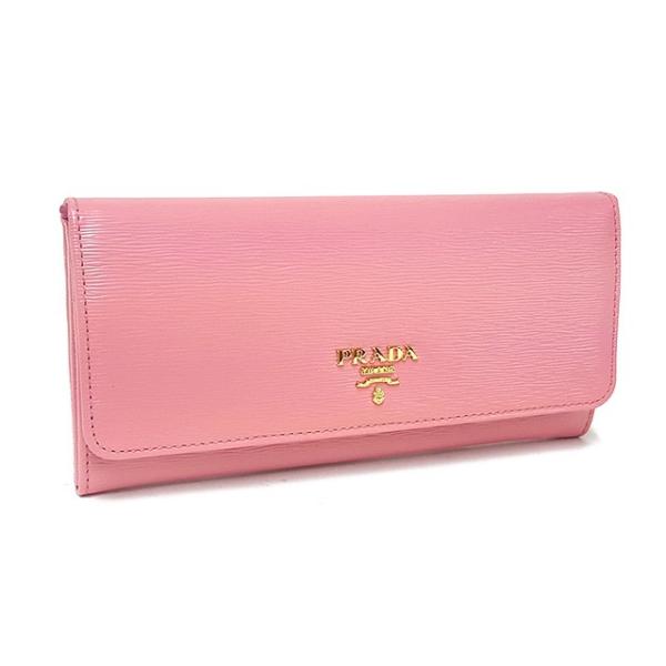 プラダ PRADA 長財布 レディース ピンク 新品 パスケース付 GERANIO