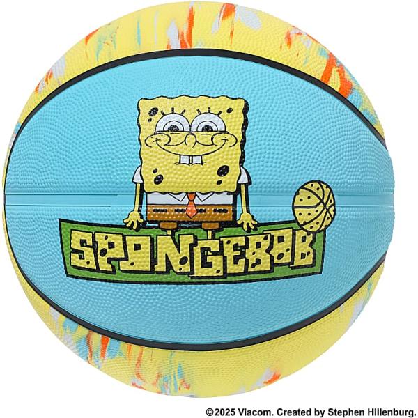 バスケットボール 6号 スポンジボブ マーブル イエロー バスケ 85-184J ゴム 外用ラバー SpongeBob スポルディング SPALDING 女子バスケ 正規品