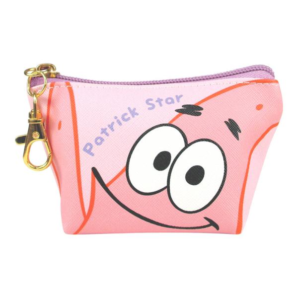 スポンジボブ パトリックスター 三角ミニポーチ ドアップ SpongeBob ゲイリー ピンク かわいい キュート 小物入れ SB-5544025PT