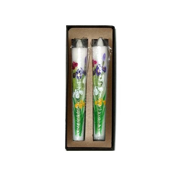 花ろうそく20丁(あやめ) 12cm 2本入 小池ろうそく店