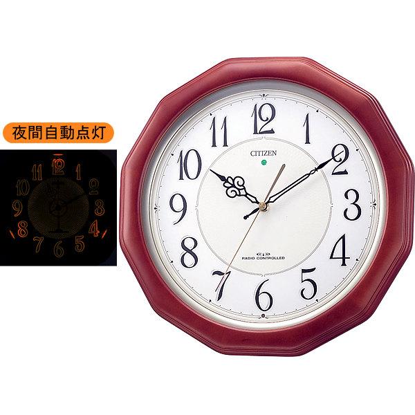 CITIZEN シチズン ネムリーナピュアM655 4MY655-006 電波掛け時計 夜間