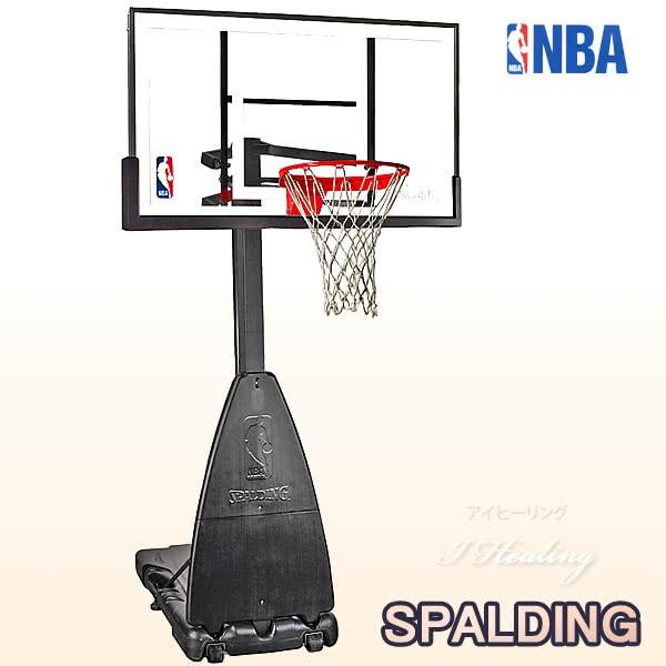 NBA公認バスケットゴール バックボード スポルディング プラチナム ポータブル PLATINUM PORTABLE 家庭用 屋外 バスケ練習  お客さま組立 SPALDING 68490JP正規品