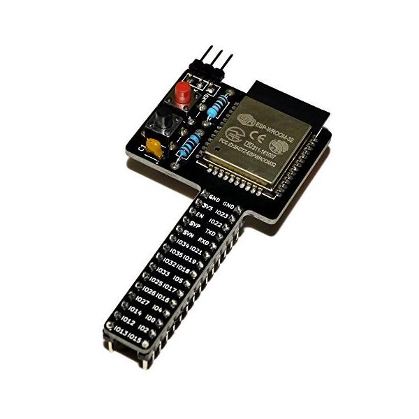 E32-BreadPlus (完成品) - スイッチ付き コンパクトESP-WROOM-32 ブレッドボード開発基板
