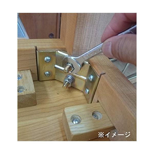 (TUISKU) テーブル 脚 コーナー 金具 ボルト 鬼目ナット フランジナッ ト M8 4 組 セット (A) s