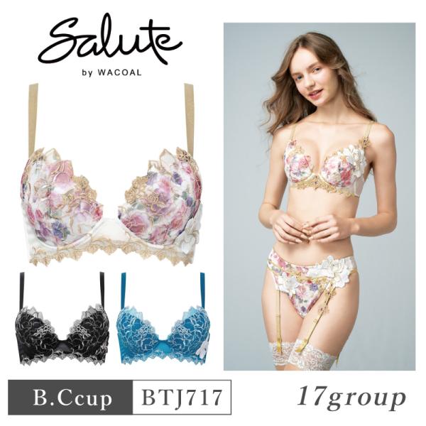 sm1861 ¥ Salute Real Up Bra セット WACOAL ワコール サルート 17グループ BTJ717 Wacoal salute 17G