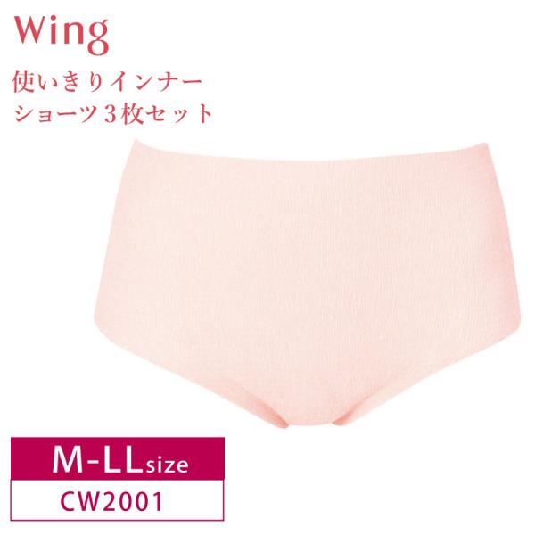 ワコール ウイング ショーツ 3セット CW2001 AnyAnyインナー Wacoal Wing  使いきりインナー M-LLサイズ