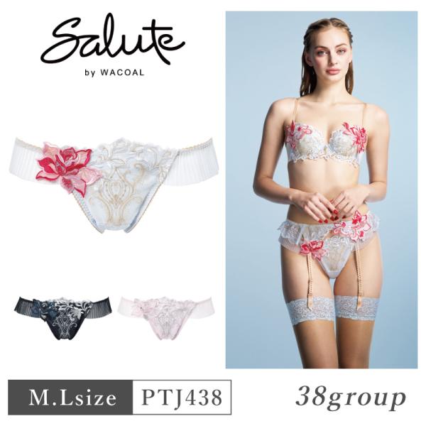 ワコール サルート PTJ438 Wacoal  salute 38グループ 38G BTJ438 BTJ738 ペア Tバックショーツ 下着 単品 レディース 女性 M・Lサイズ