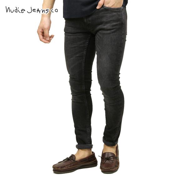 ヌーディージーンズ スキニーリン メンズ 正規販売店 Nudie Jeans ボトムス ジーパン SKINNY LIN DENIM JEANS WORN BLACK 848 1131490 クリスマス プレゼント ラッピング i-mixon_4144656219