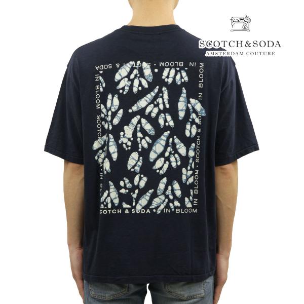 【ボーナスストア ポイント5倍 10/7 0:00〜10/8 23:59】 スコッチアンドソーダ メンズ Tシャツ 正規販売店 SCOTCH＆SODA バックプリント 半袖Tシャ