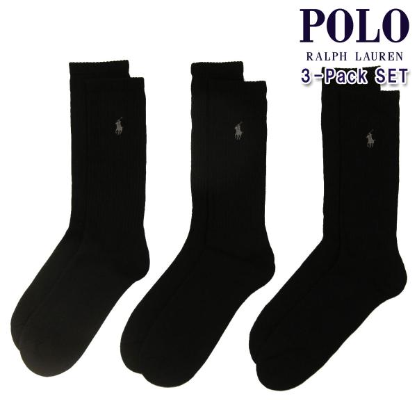 【ボーナスストア 誰でも+5% 6/19 0:00〜6/25 23:59】 ポロ ラルフローレン メンズ 靴下 正規品 POLO RALPH LAUREN 3枚組 アンダーウェア ソックス