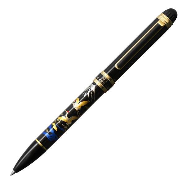 プラチナ萬年筆 ダブルアクション R3 近代蒔絵 [黒/赤＋シャープ