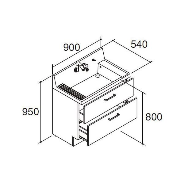 LIXIL sA ϑ{ Ԍ900mm tXCh^Cv AR3FH-905SY ʉϑ