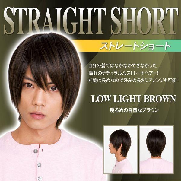 ヘアネット付 ラパンドアールオム ストレートショート ローライト