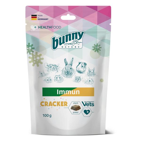 バニーネイチャー 免疫ケアクラッカー 100g うさぎ おやつ モルモット チンチラ デグー 草食動物 副食 獣医師推奨 消費期限2026.10.31