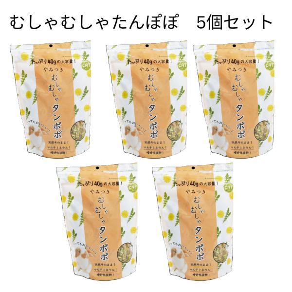川井　やみつきむしゃむしゃタンポポ 40g 5個セット 乾燥野菜　うさぎ　モルモット　チンチラ　草食動物　