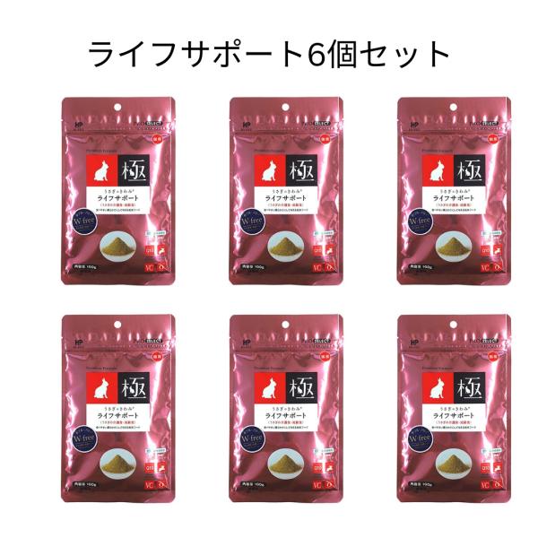 ハイペット うさぎのきわみ ライフサポート 100g 6個セット 正規品