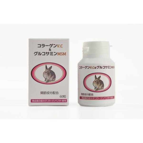 5月限定セール★コラーゲンV.C & グルコサミンMSM 120粒× 2個セット i-rabbit_nihonbf60