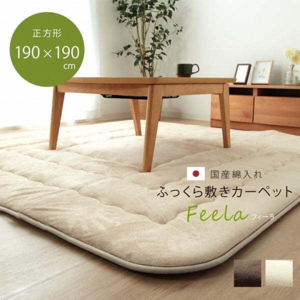 イケヒコ ラグ カーペット ラグマット ふっくら敷き 2畳 フィーラ 約
