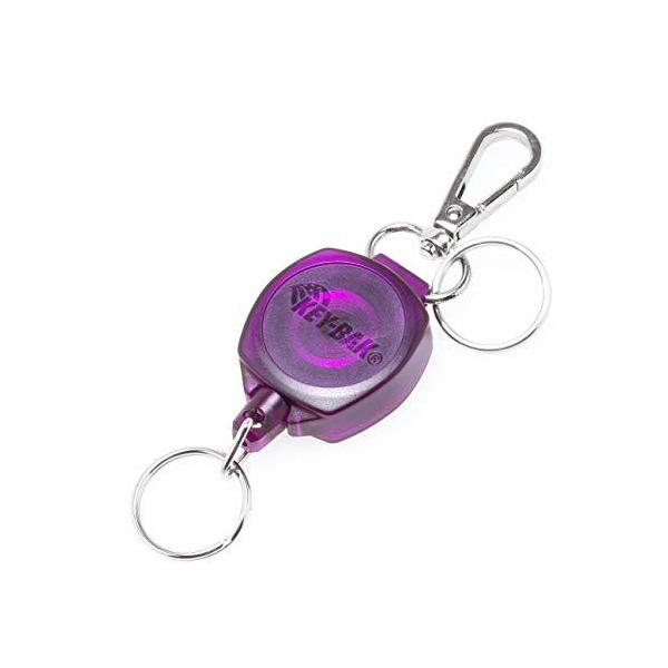 スナップバック キーチェーン キーリール キーフォルダー キーバッグ パープル［正規品］