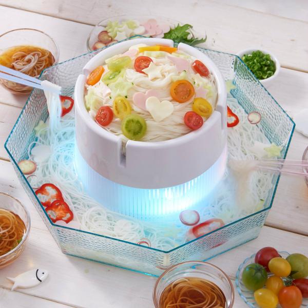 DOSHISHA DWT-19 | ひんやりそうめん 電池式 そうめんが流れる