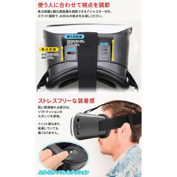 スマホをセットするだけでvrの世界へ 360度 ゲーム 映像を立体視できる バーチャル リアリティ 3d動画 ストレスフリー装着感 コードレス 3d Vrゴーグル Buyee 日本代购平台 产品购物网站大全 Buyee一站式代购 Bot Online