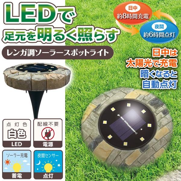 ソーラー充電式 スポットライト 埋め込み式 レンガ調 センサーライト 自動で点灯 消灯 Ledガーデンライト 電気代0円 防犯 配線不要 庭園灯 レンガ調ライト Axl254 I Shop7 通販 Yahoo ショッピング