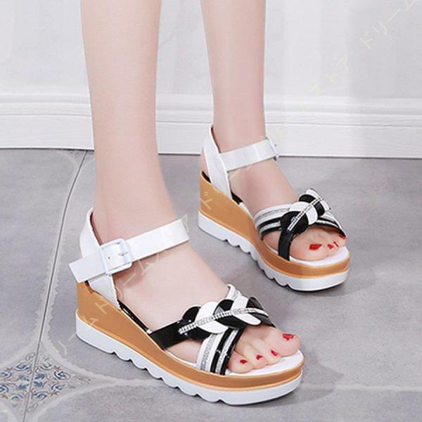 厚底サンダル ストラップ 歩きやすい 夏 かわいい おしゃれ ビーサンレディース ウェッジソール クッション コンフォートシューズ ストーム付き おしゃれ 脚長 Ezwmewnllk シューズ Didjet Com